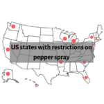 US states with restrictions on pepper spray